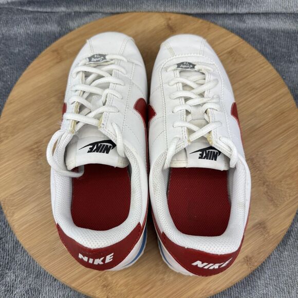 Nike Cortez Shoes Youth Size 6 White Red Classic Low Top Sneakers 904764-103 - Picture 6 of 11